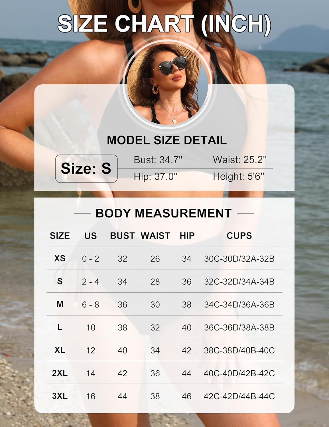Blooming Jelly Womens High Waisted Bikini Sets Dra... - Image 7