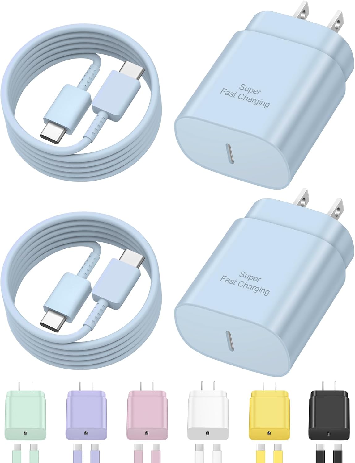 USB C Fast Charger,2 Pack Type C Fast Charger Wall... - Image 2