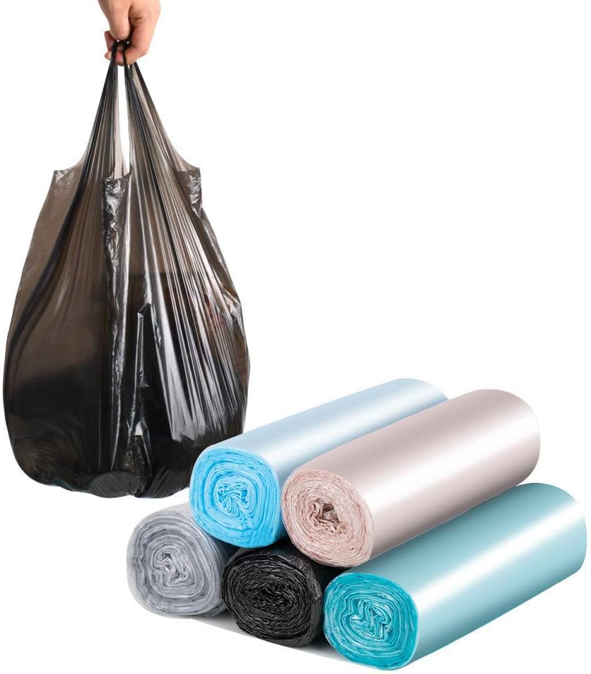 Trash Bags, 5 Rolls/100 Counts Small Garbage Bags ... - Image 2