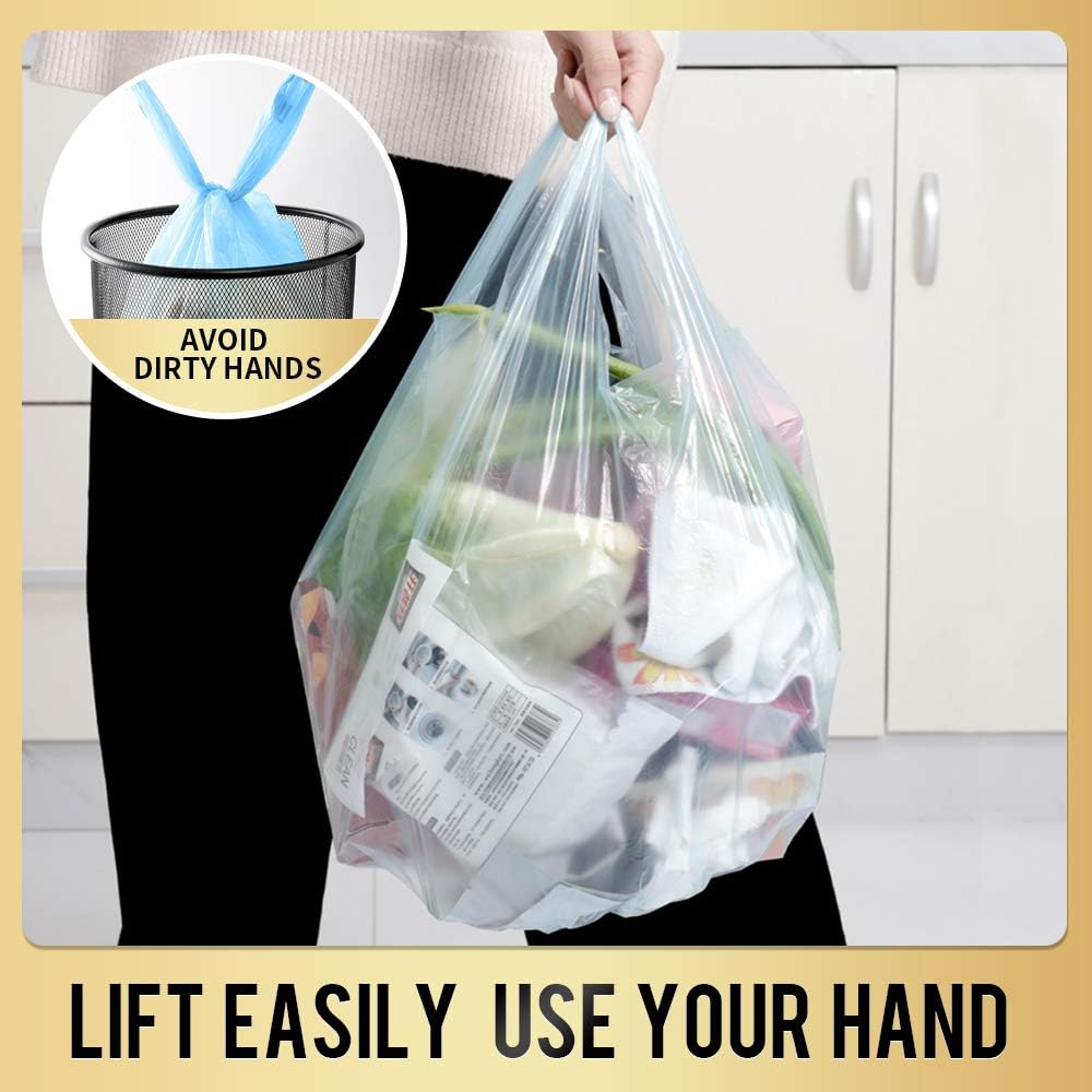 Trash Bags, 5 Rolls/100 Counts Small Garbage Bags ... - Image 6