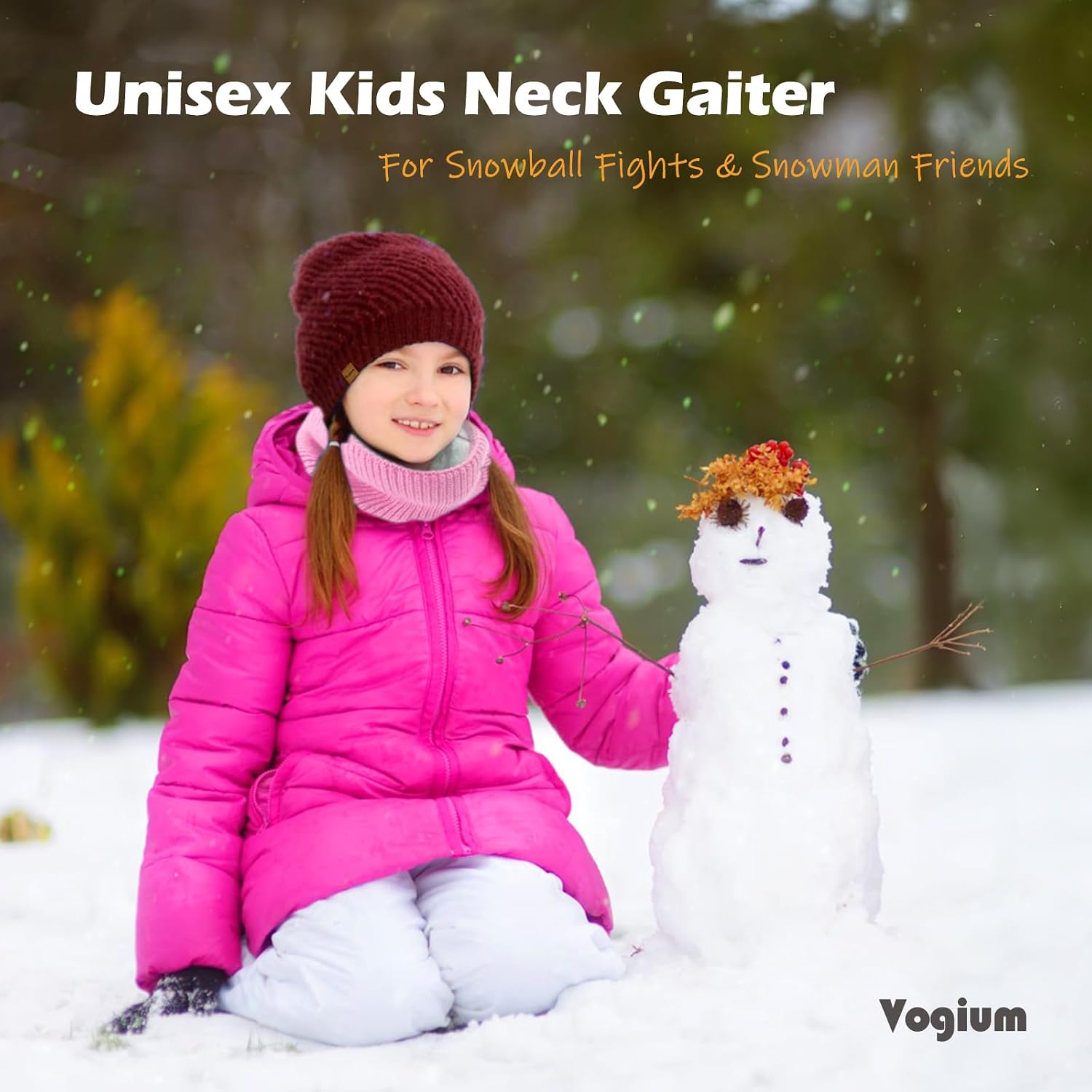 Unisex Kids Fleece-Lined Ribbed Thermal Knit Neck ... - Image 8