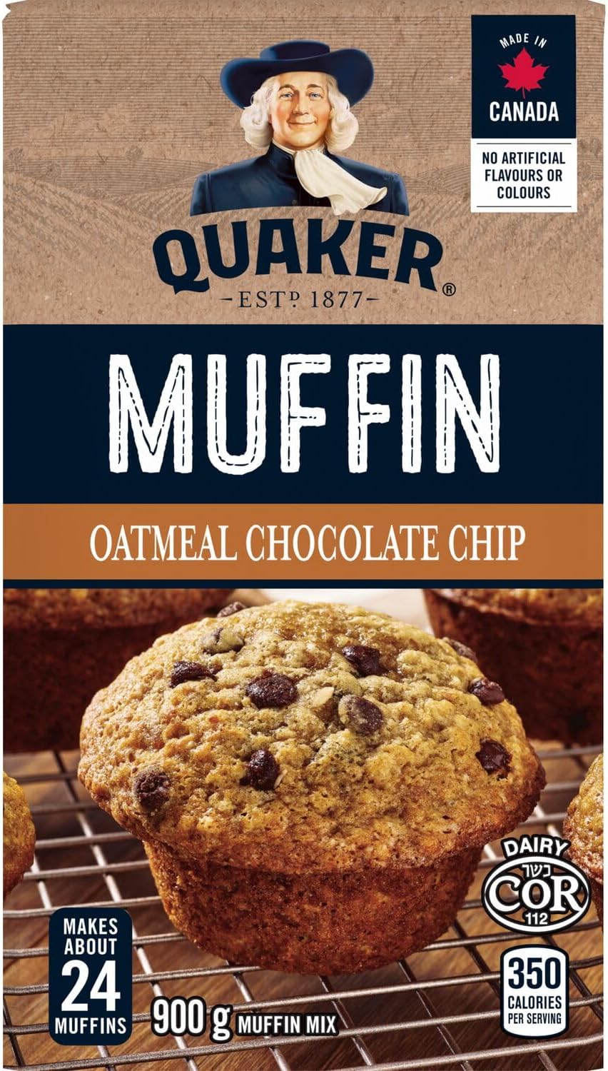 Quaker Muffin Mix Oatmeal Chocolate Chip, 900g - Image 2