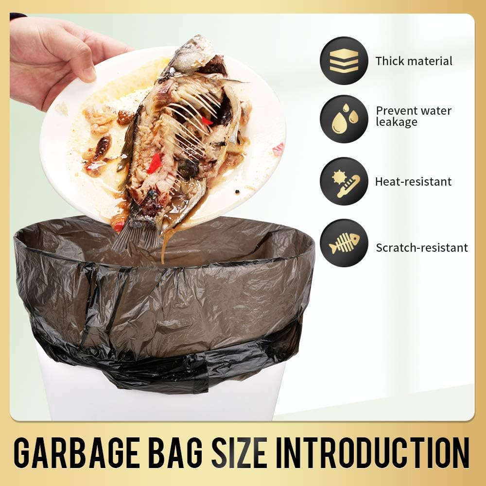 Trash Bags, 5 Rolls/100 Counts Small Garbage Bags ... - Image 5