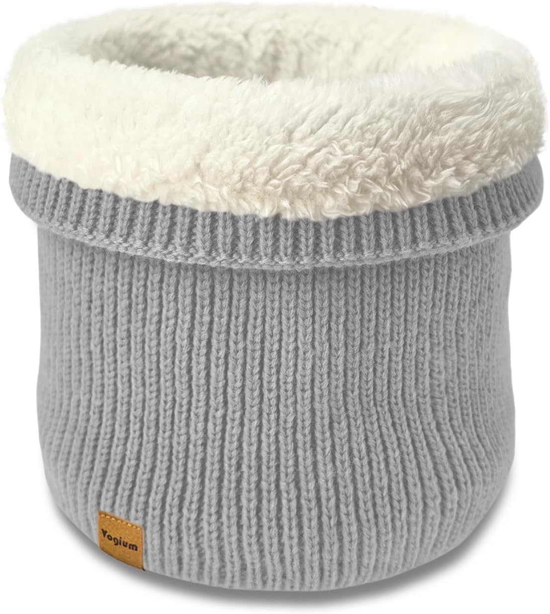 Unisex Kids Fleece-Lined Ribbed Thermal Knit Neck ... - Image 2