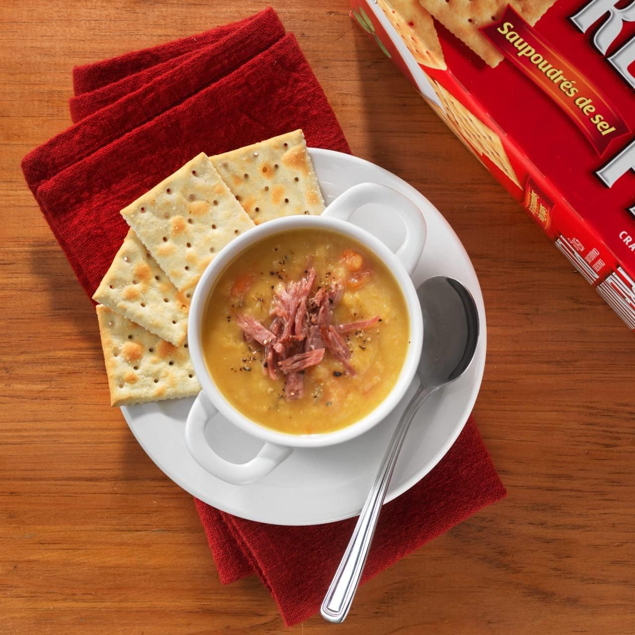 Premium Plus Salted Crackers, 900G, Baked in Canad... - Image 3