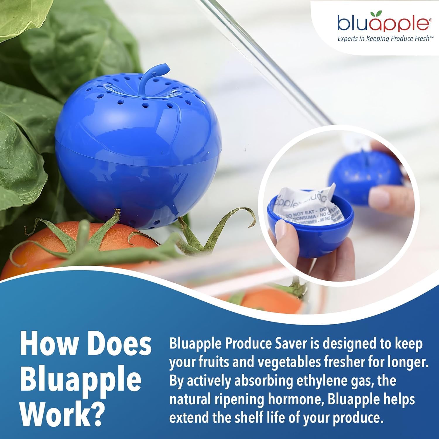 Bluapple Produce Saver Combo Pack - Keeps Fruits &... - Image 5