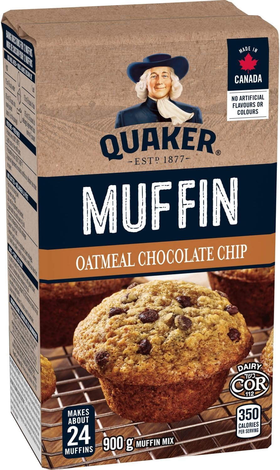 Quaker Muffin Mix Oatmeal Chocolate Chip, 900g - Image 10