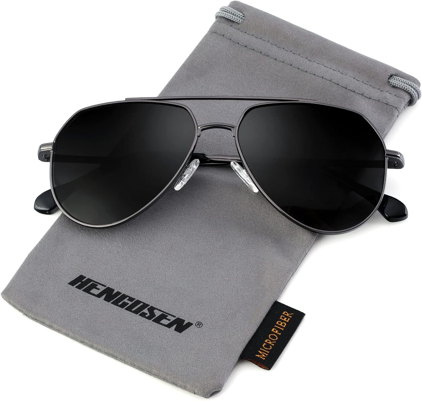 HENGOSEN Classic Aviator Sunglasses for Men Women,... - Image 2