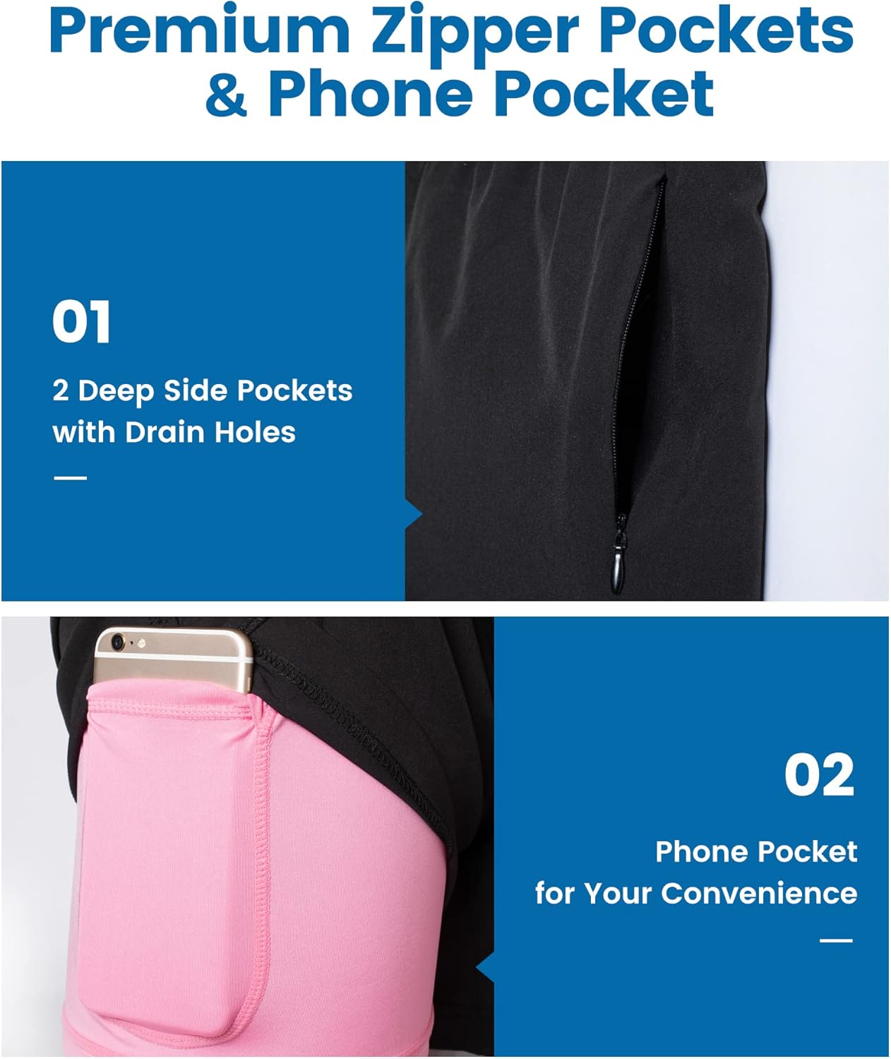 maamgic Mens Swim Trunks with Compression Liner 2 ... - Image 5