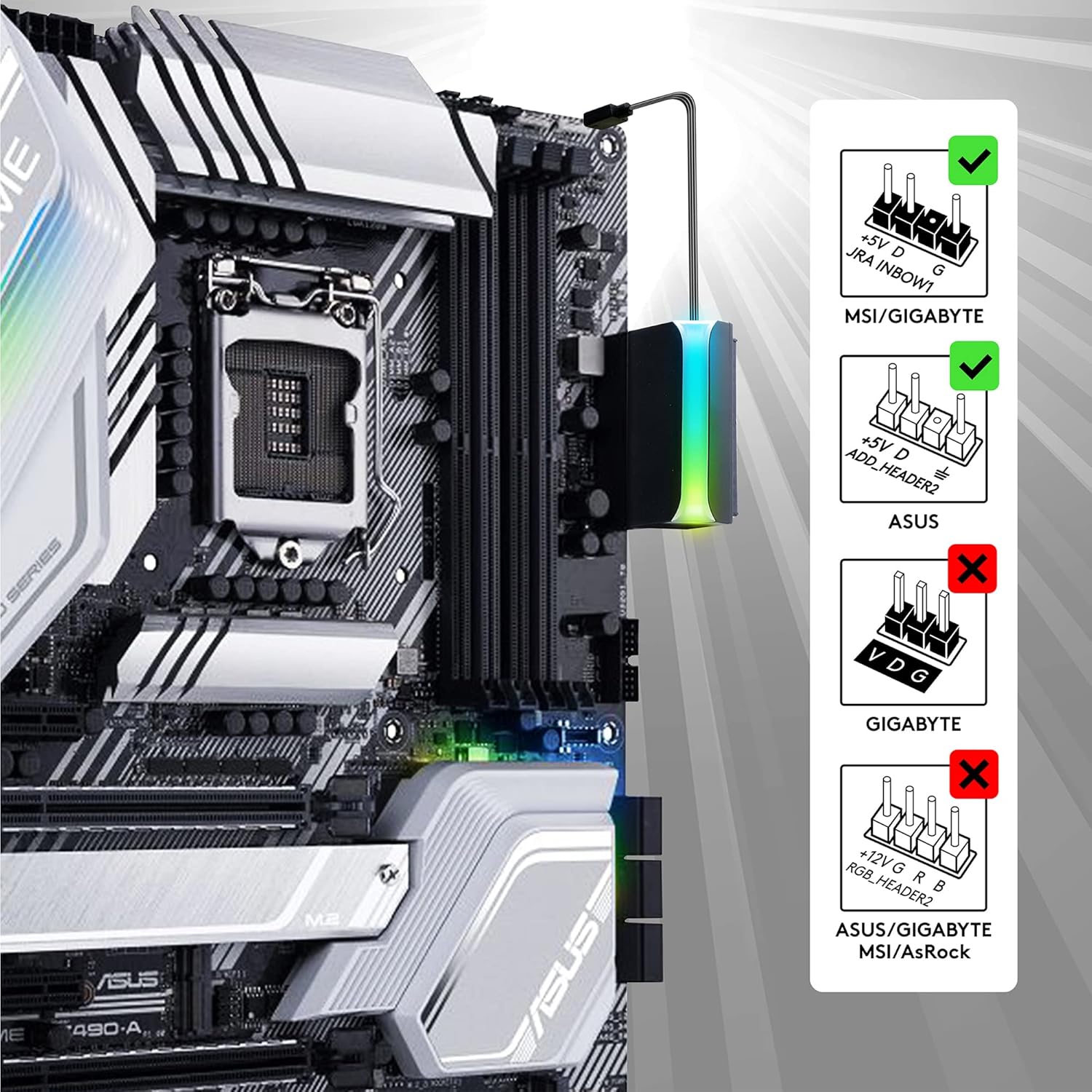EZDIY-FAB ATX 24Pin 90 Degree Power Connector 5V 3... - Image 8