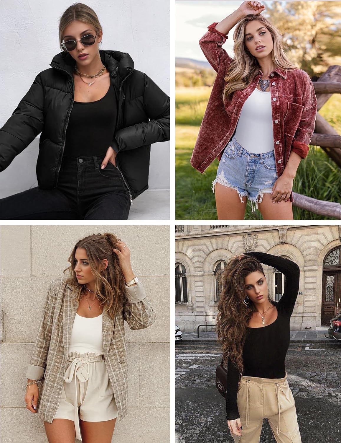 Ekouaer Womens Scoop Neck Tops Long Sleeve Shirts ... - Image 6