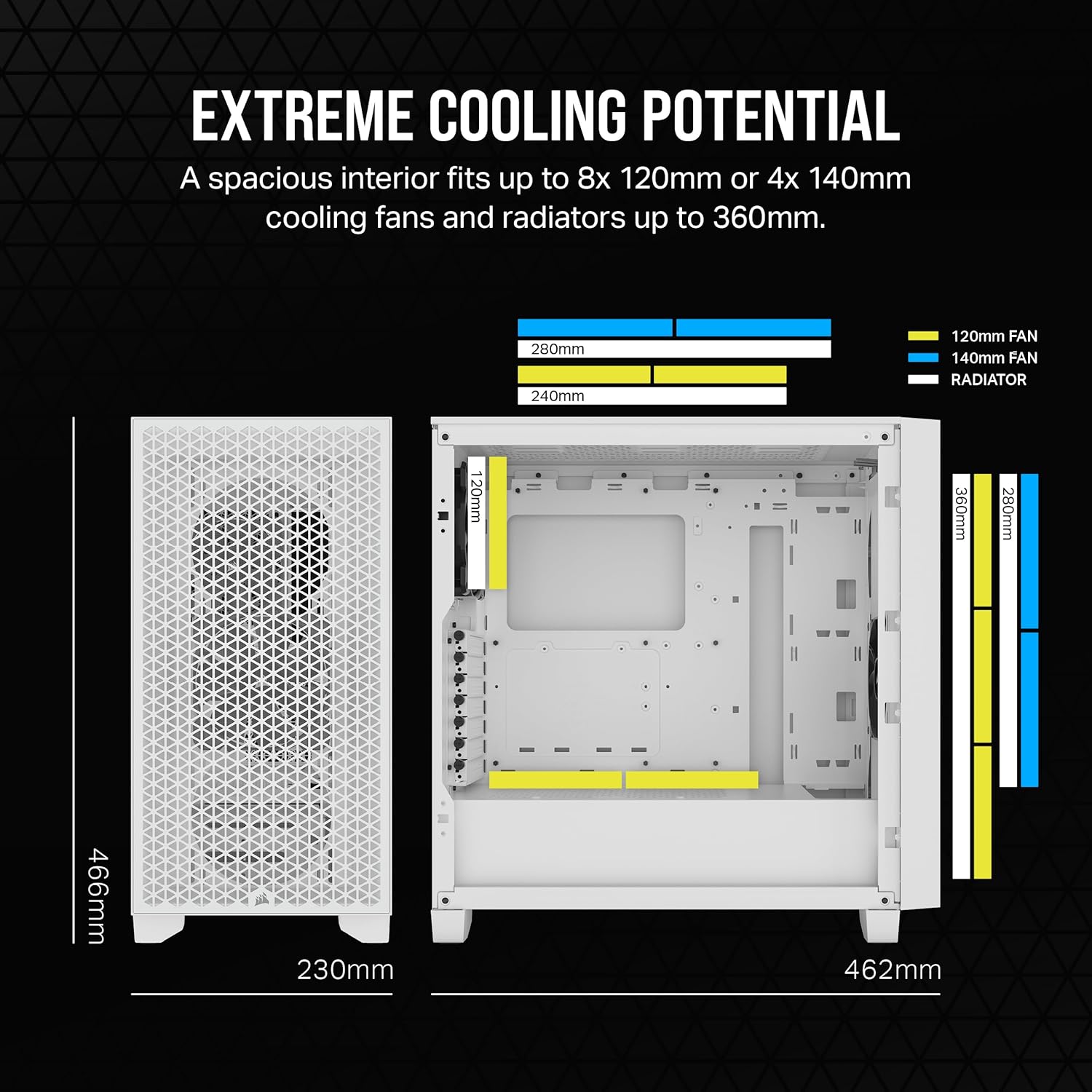 CORSAIR 3000D Airflow Mid-Tower PC Case – 2X SP120... - Image 4