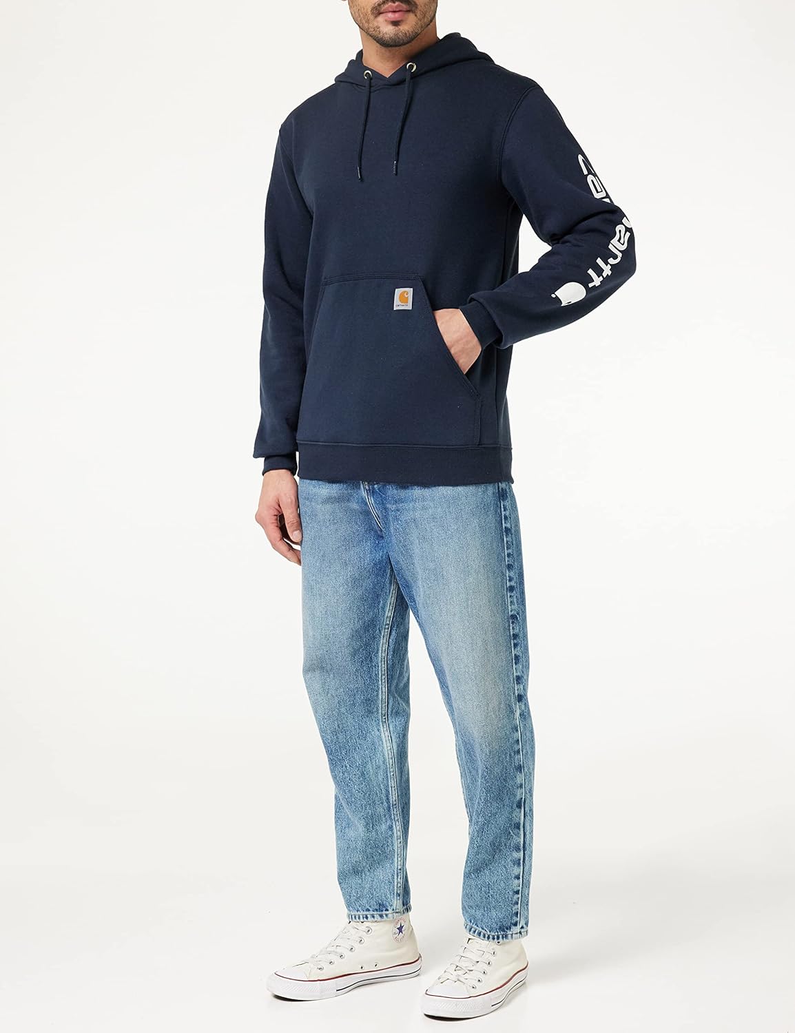 Carhartt Men's Loose Fit Midweight Logo Sleeve Gra... - Image 3