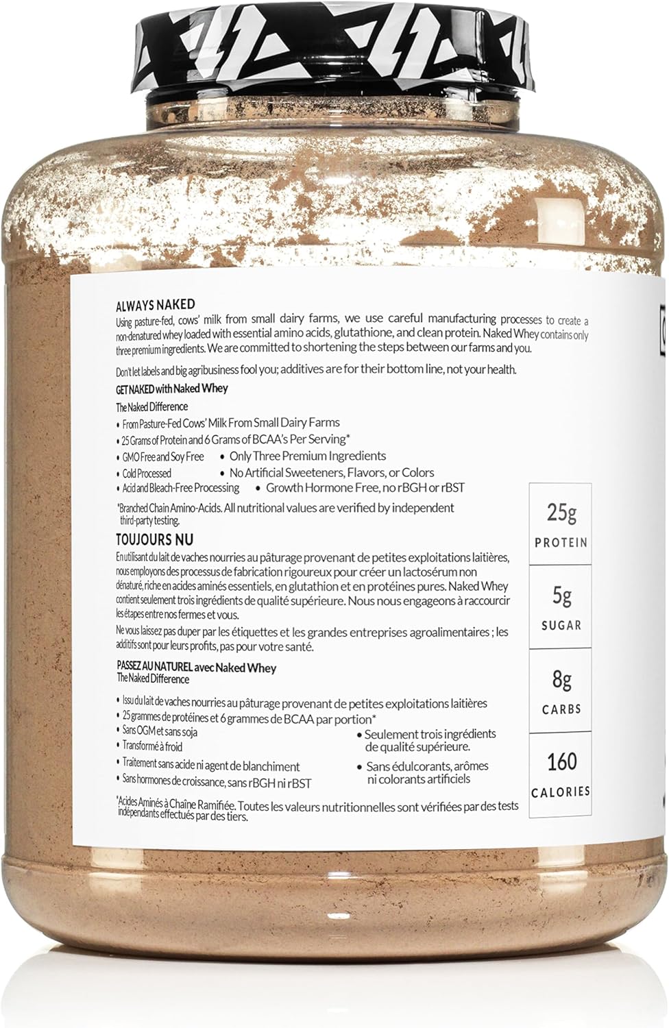 Naked Whey Chocolate Protein - All Natural Grass F... - Image 4