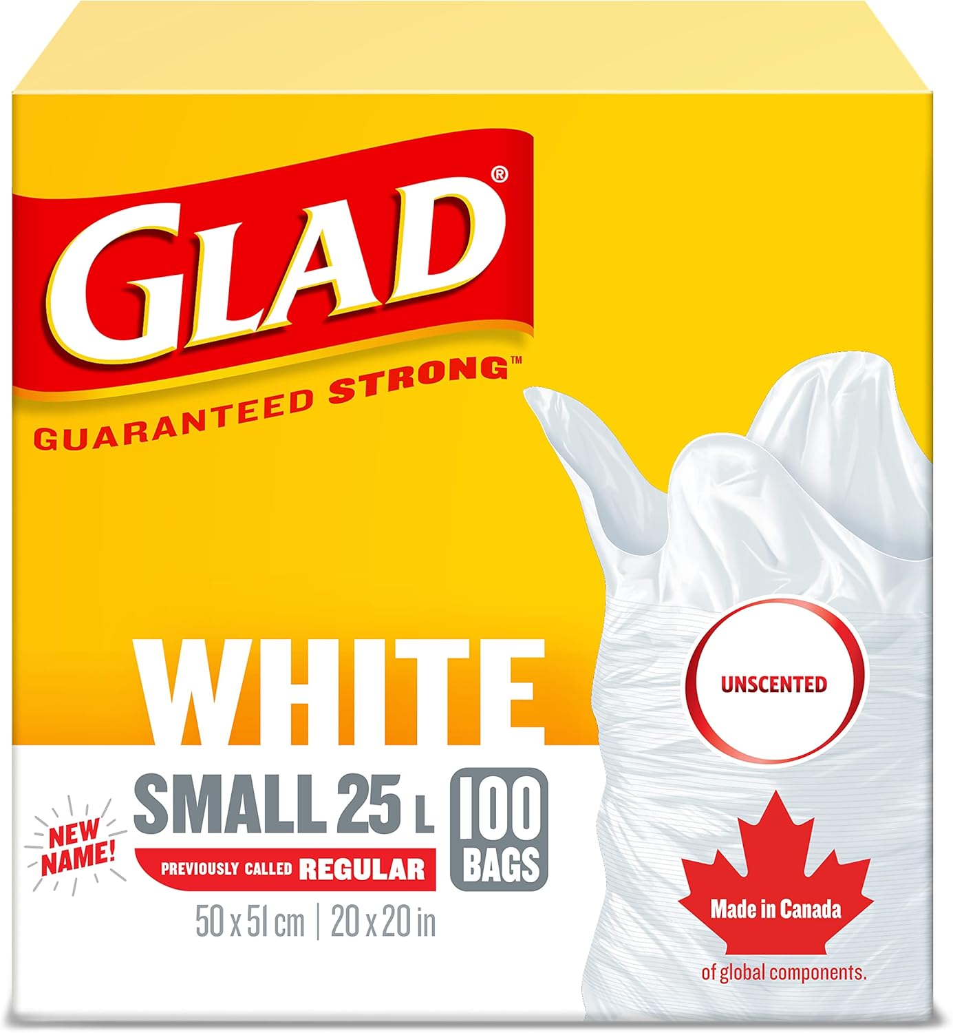 Glad White Garbage Bags - Small 25 Litres - Unscen... - Image 2