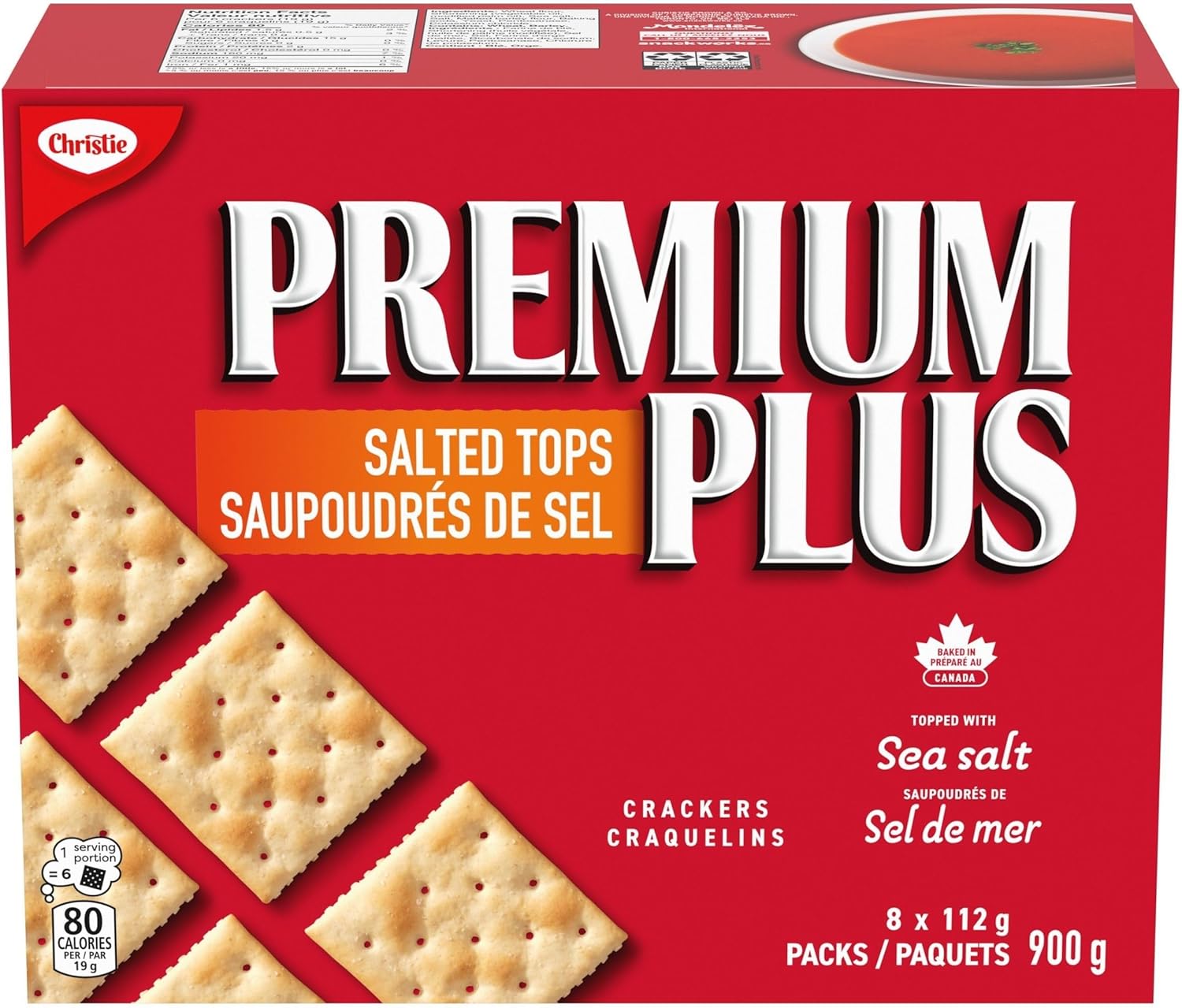 Premium Plus Salted Crackers, 900G, Baked in Canad... - Image 2