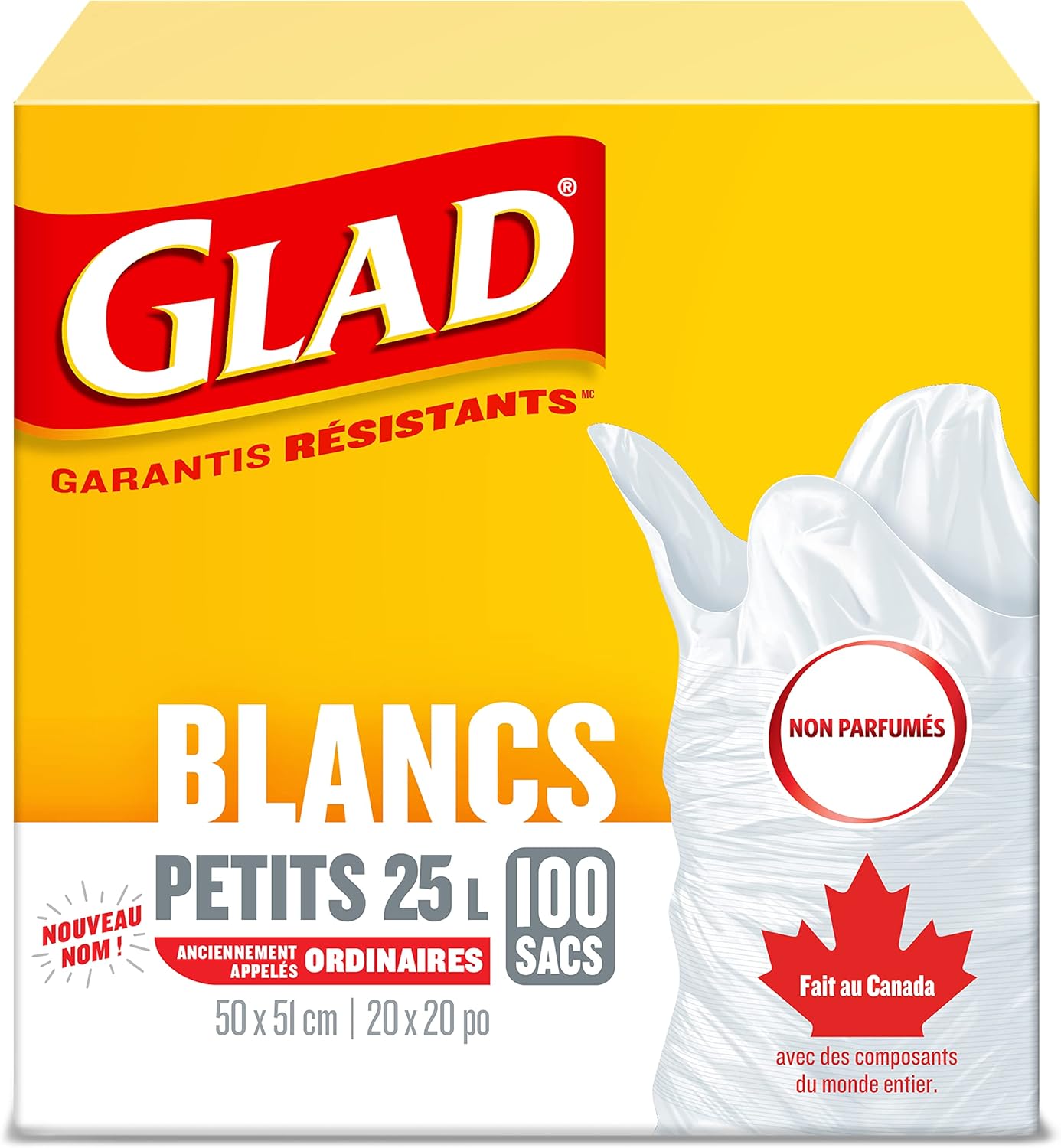 Glad White Garbage Bags - Small 25 Litres - Unscen... - Image 3