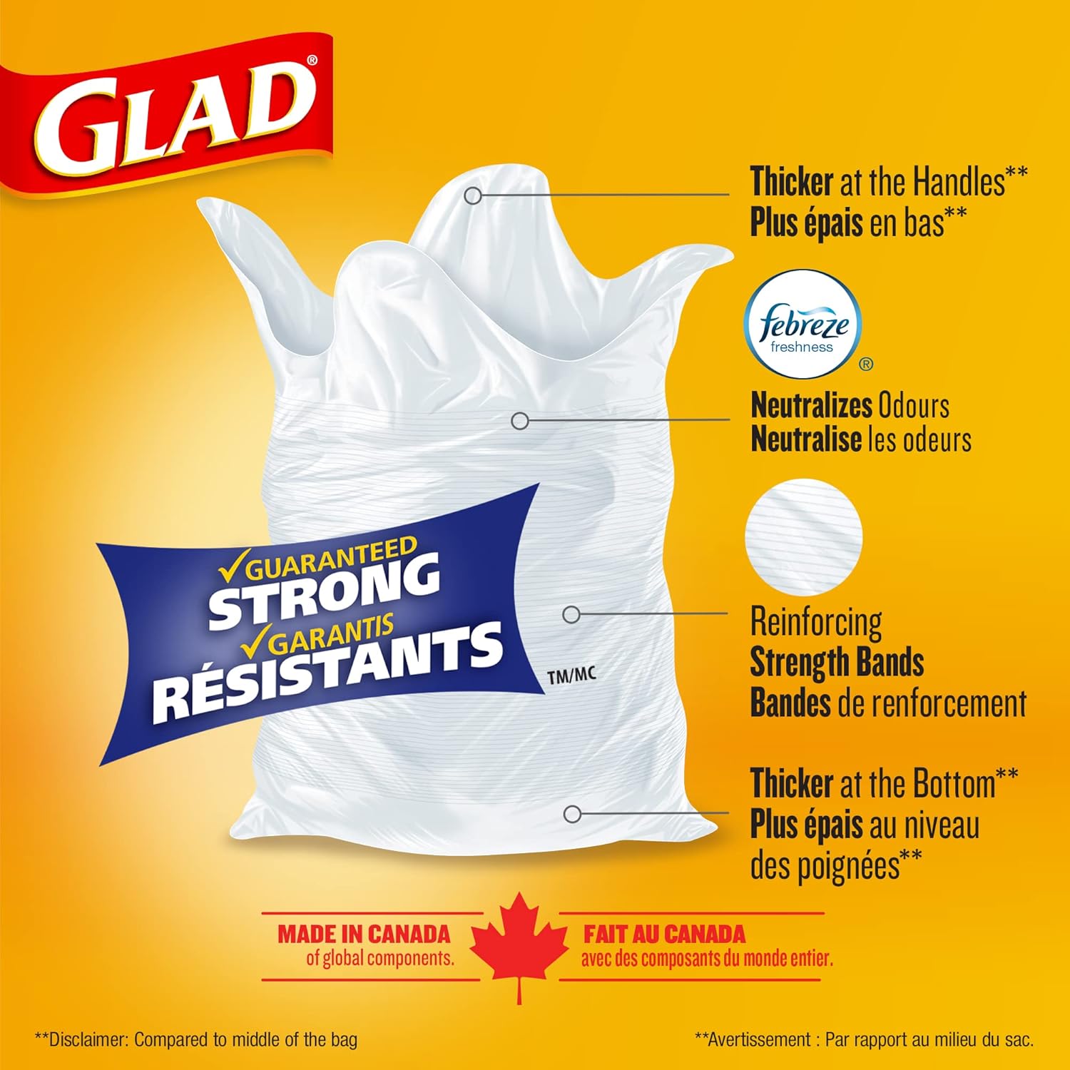 Glad White Garbage Bags - Small 25 Litres - Unscen... - Image 4