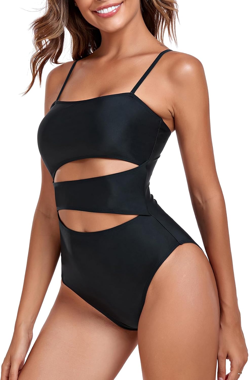 RELLECIGA Women's Geometric Cutout Bathing Suits A... - Image 5