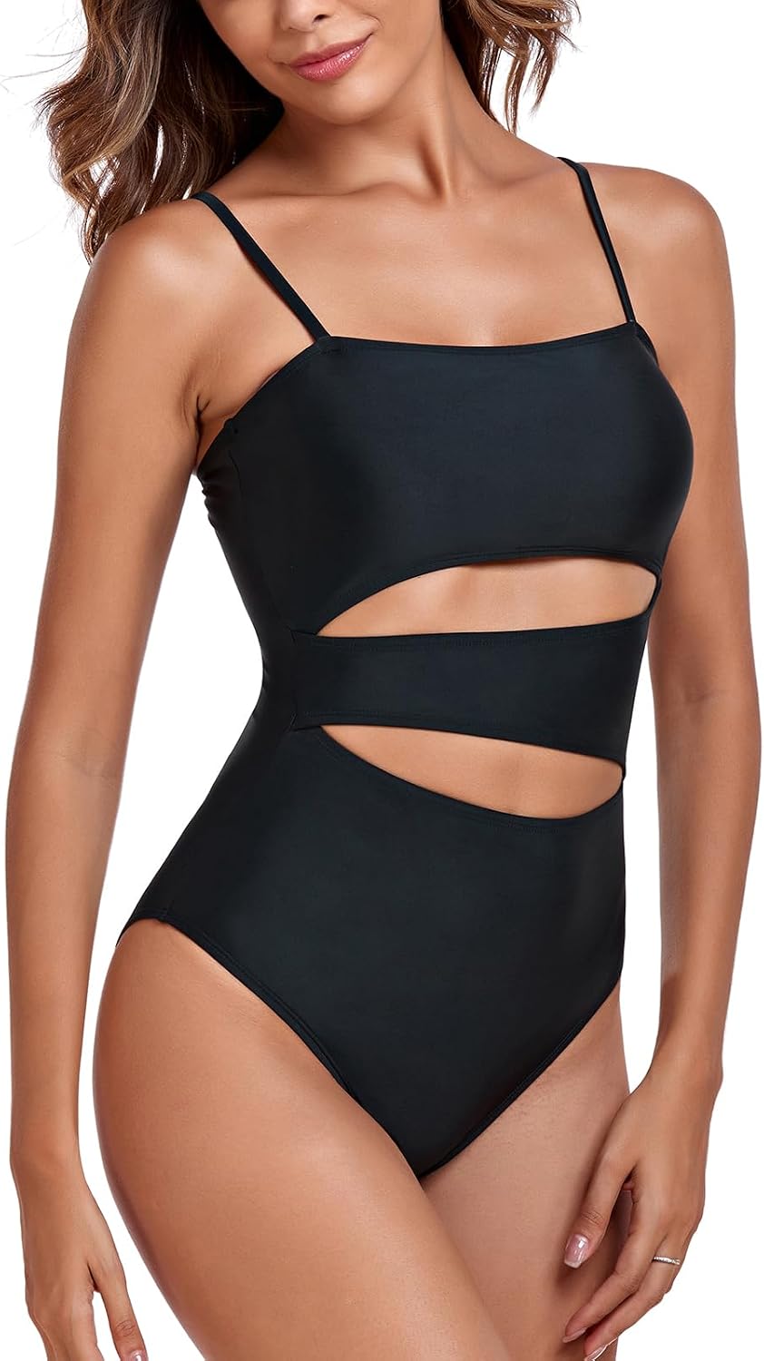 RELLECIGA Women's Geometric Cutout Bathing Suits A... - Image 4