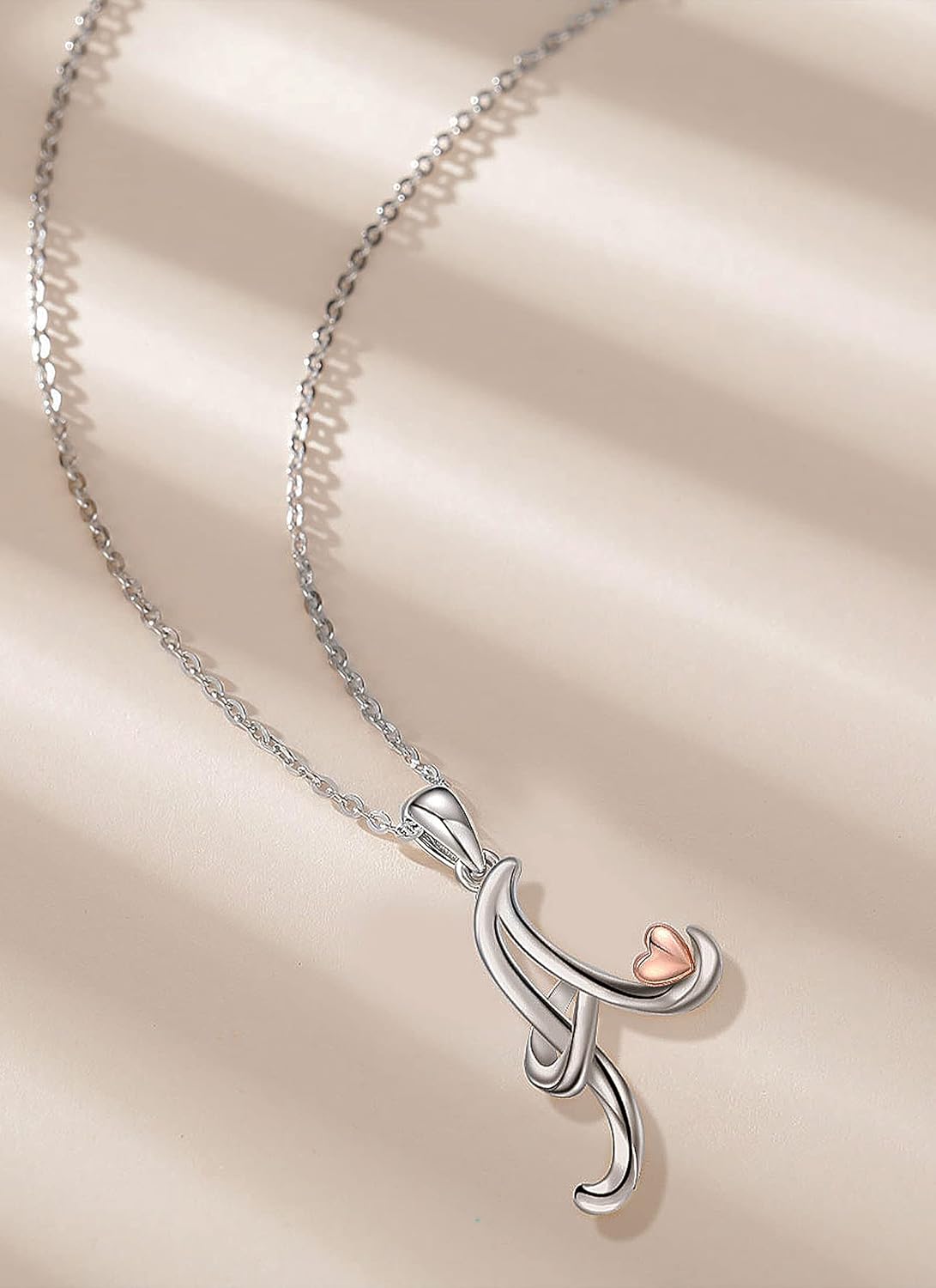 CELESTIA Sterling Silver Initial Necklaces 26 Lett... - Image 4