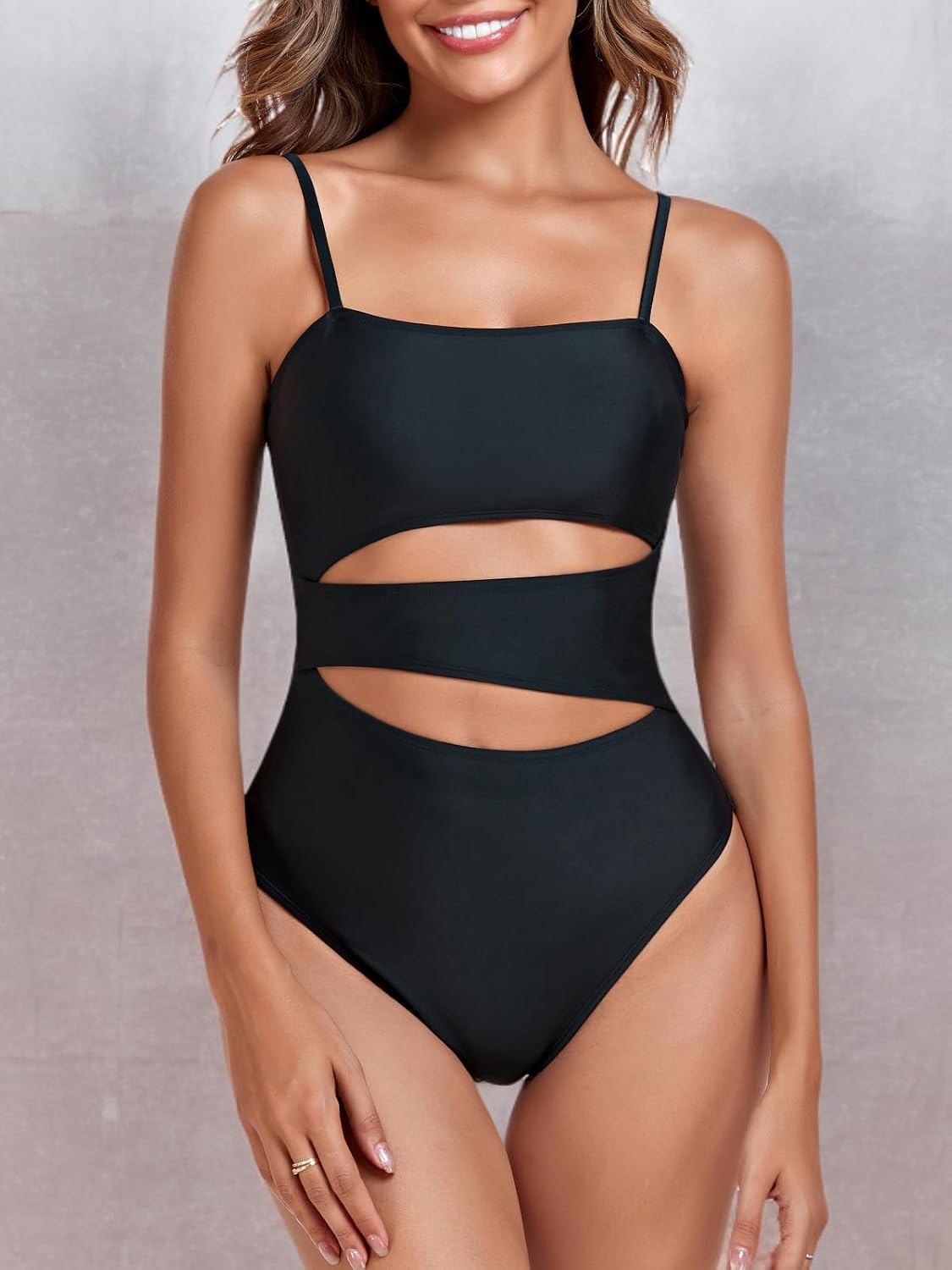 RELLECIGA Women's Geometric Cutout Bathing Suits A... - Image 8