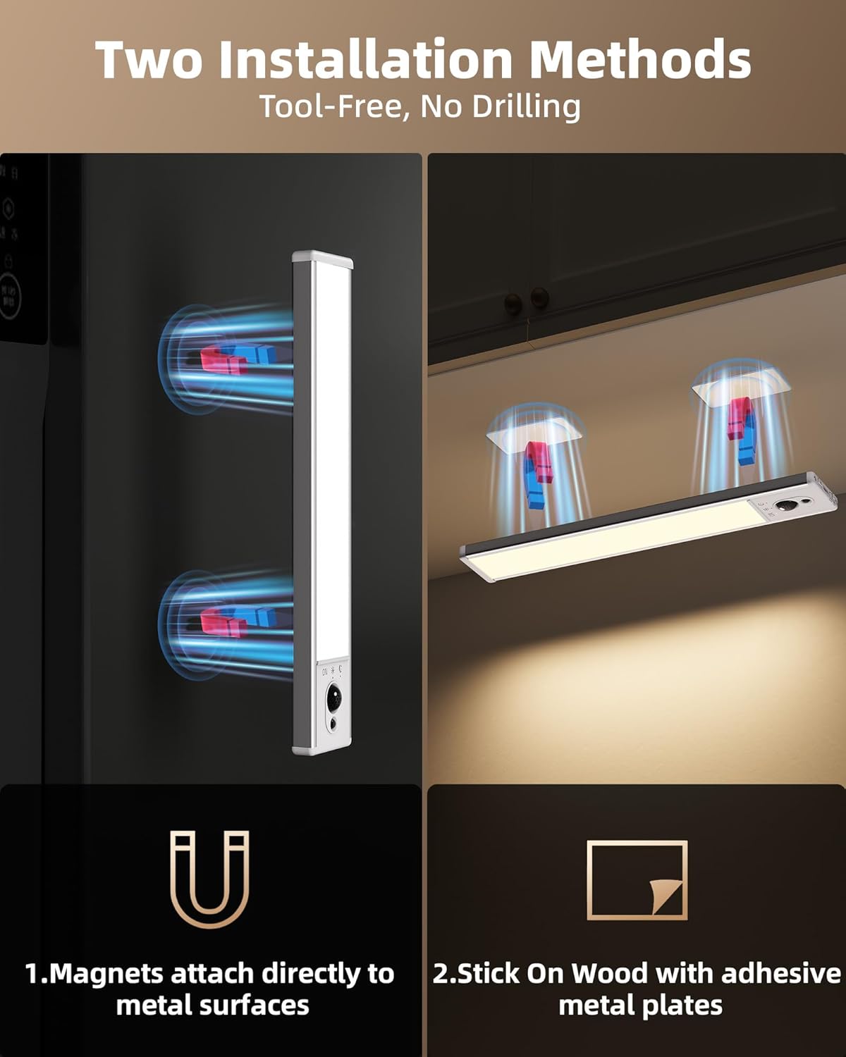 EZVALO Under Cabinet Lights, LED Closet Lights Wir... - Image 6