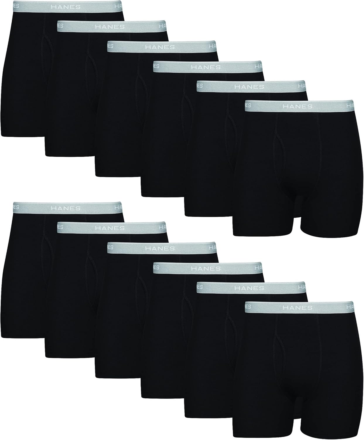 Hanes Men's Underwear Boxer Briefs, Cool Dri Moist... - Image 2