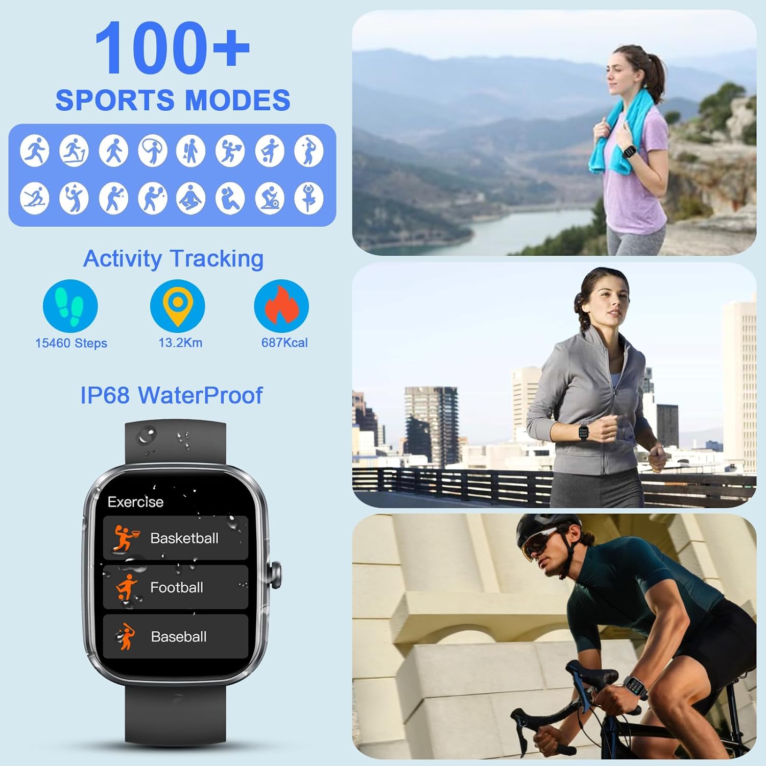 Smart Watch for Women Men, 1.91" HD Screen Smartwa... - Image 4