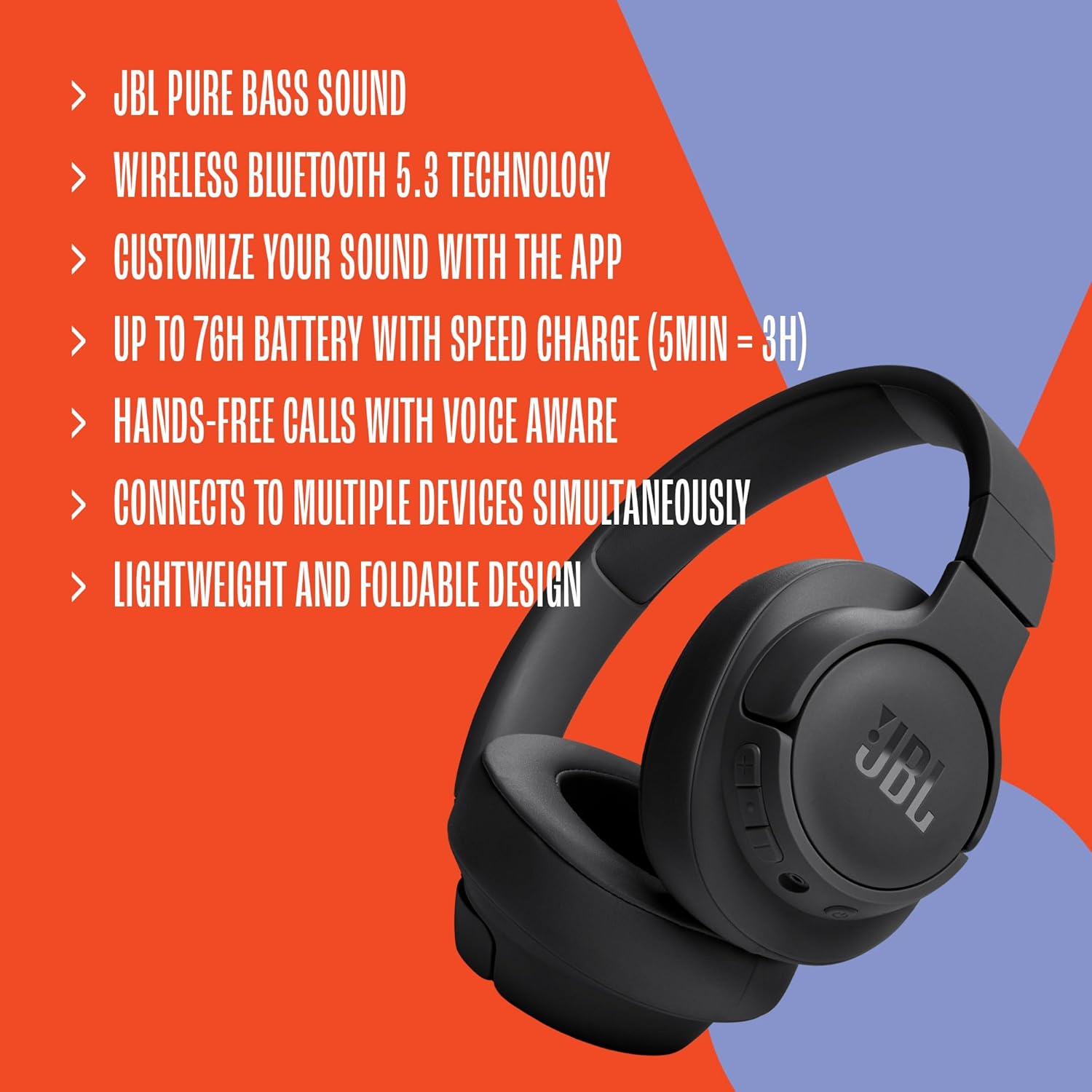 JBL Tune 720BT - Wireless Over-Ear Headphones with... - Image 8