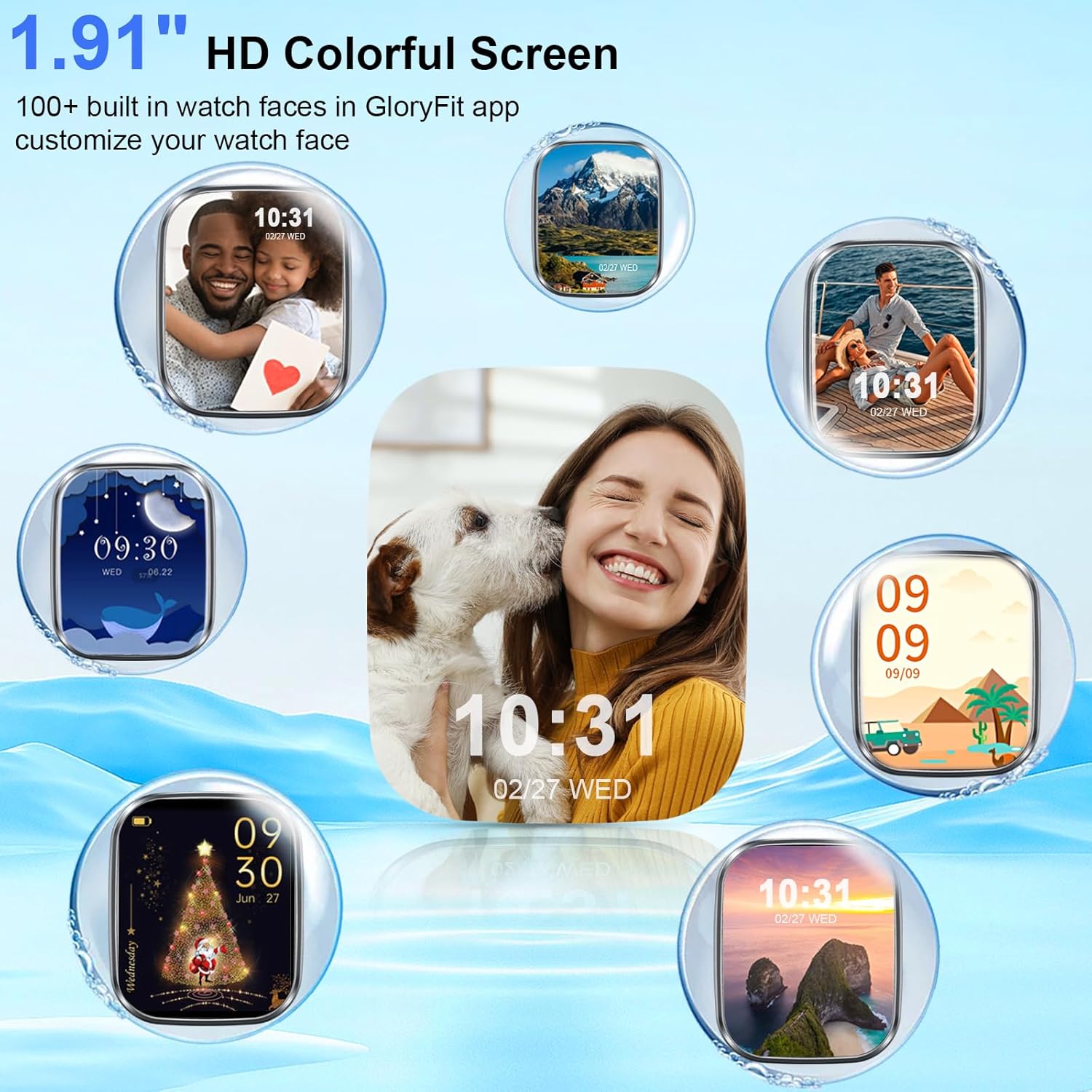 Smart Watch for Women Men, 1.91" HD Screen Smartwa... - Image 3