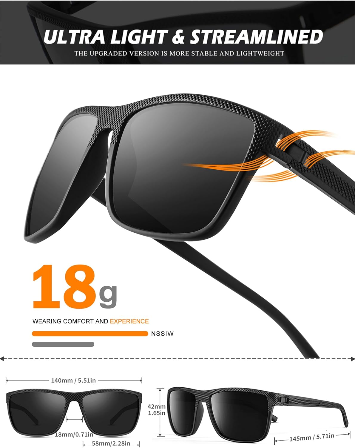 NSSIW Polarized Sunglasses-for-Men-and-Women Mens ... - Image 5