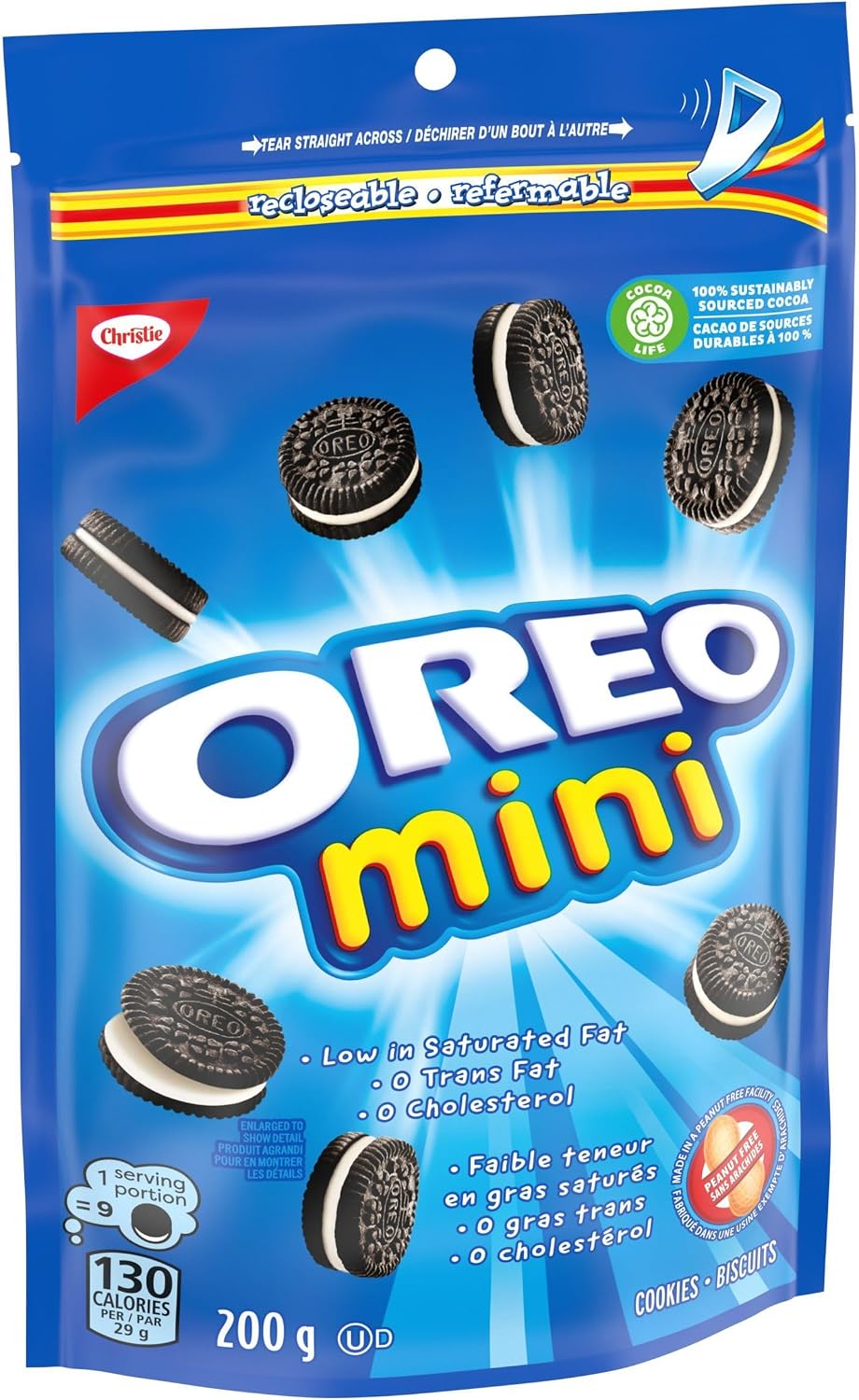 OREO Mini Original Chocolate Sandwich Cookies, Pea... - Image 10