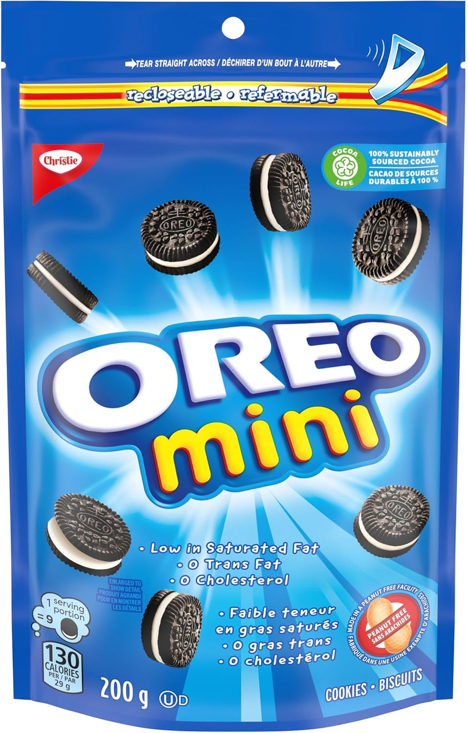 OREO Mini Original Chocolate Sandwich Cookies, Pea... - Image 2