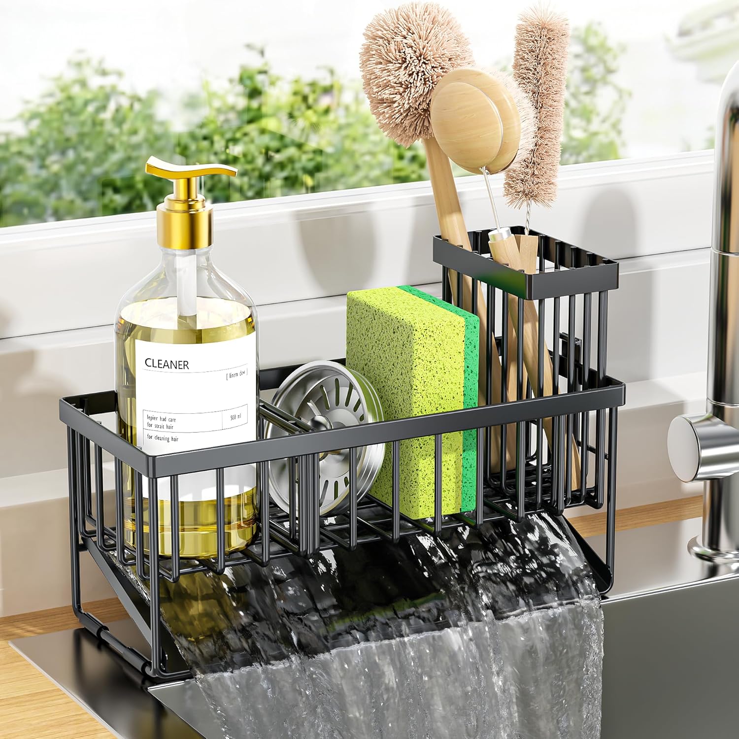 Cisily Kitchen Sink Caddy Organzier with High Brus... - Image 2