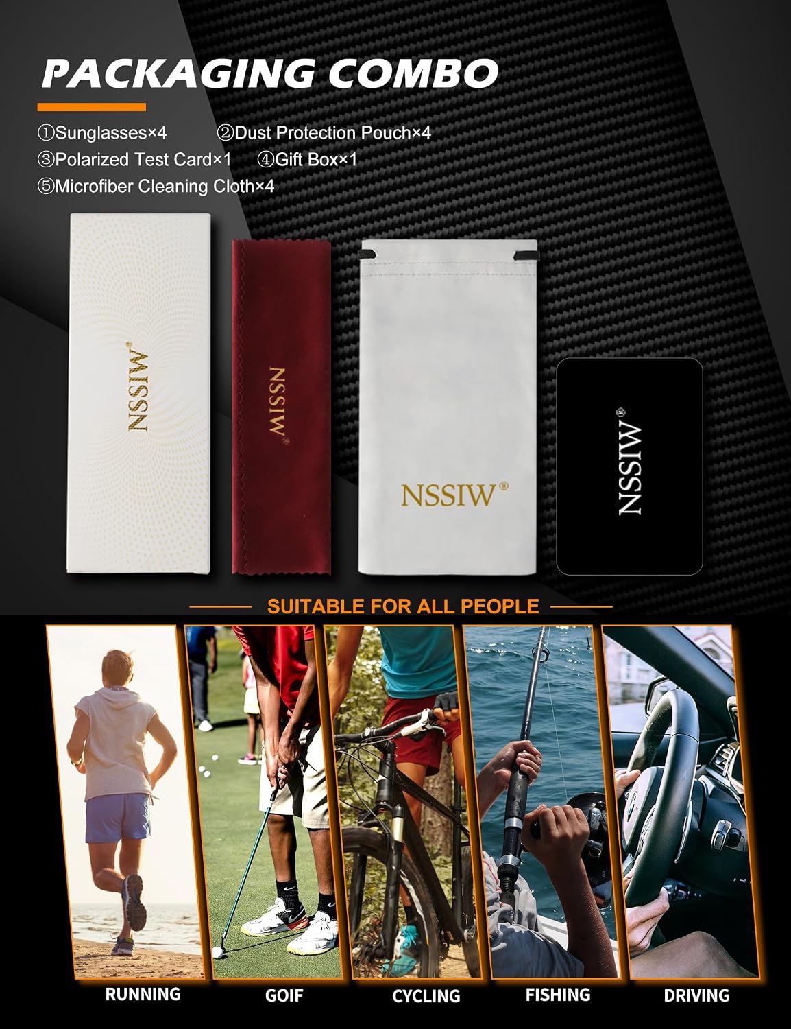 NSSIW Polarized Sunglasses-for-Men-and-Women Mens ... - Image 8