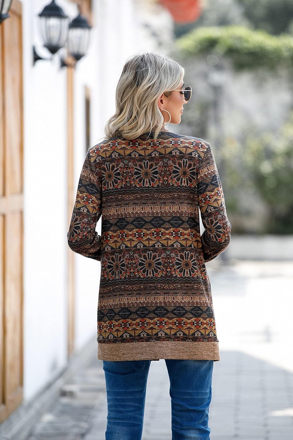 GRECERELLE Cardigan for Women Open Front Button Do... - Image 6