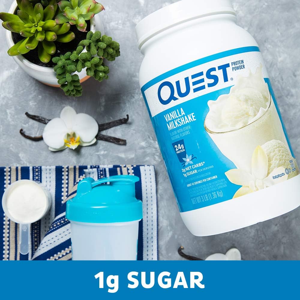 QUEST Protein Powder, Vanilla Milkshake, 3lb 3 pou... - Image 5