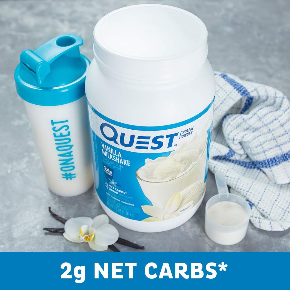QUEST Protein Powder, Vanilla Milkshake, 3lb 3 pou... - Image 4