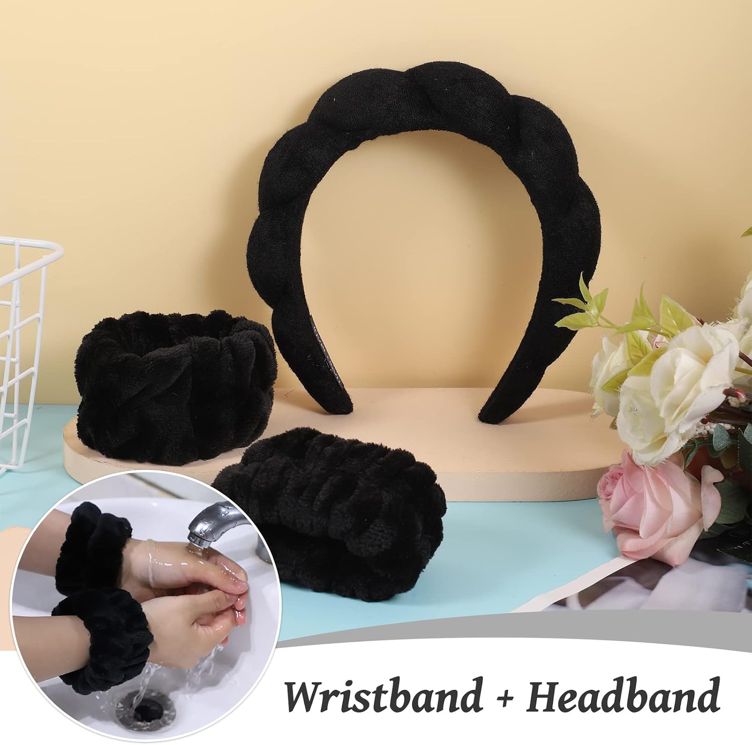 Spa Headbands for Women Skincare Headband Makeup H... - Image 4