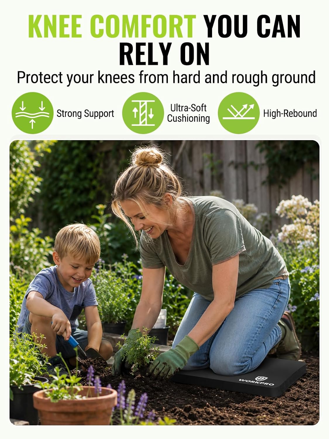WORKPRO Extra Thick Kneeling Pad: 17.5x11x1.4 in N... - Image 2