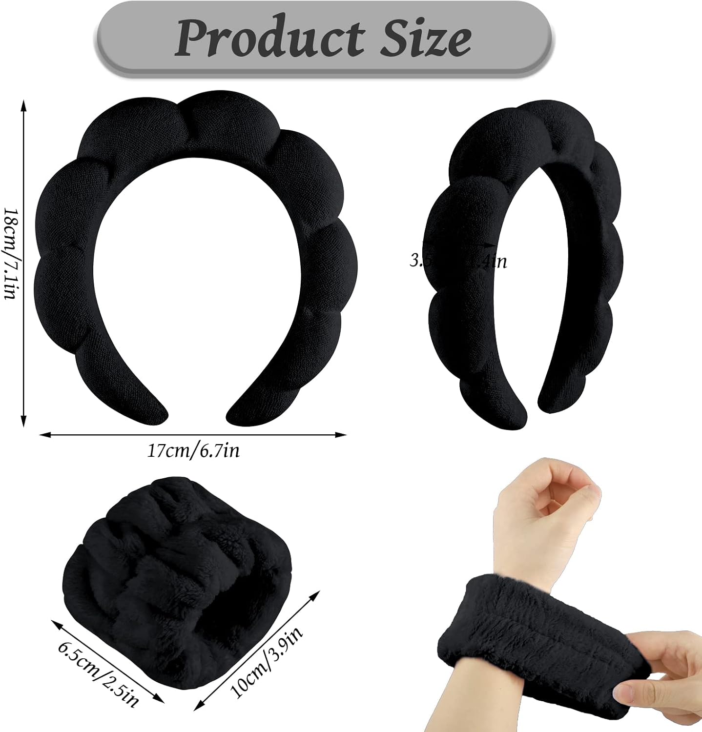 Spa Headbands for Women Skincare Headband Makeup H... - Image 2