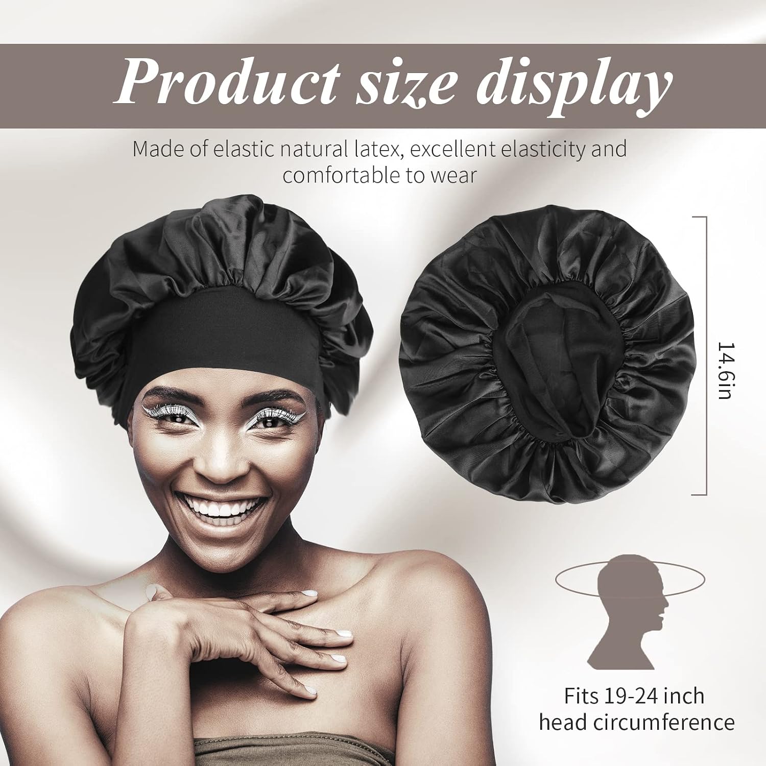 SWEET VIEW Silk Bonnet Satin Bonnet, Silk Hair Wra... - Image 6