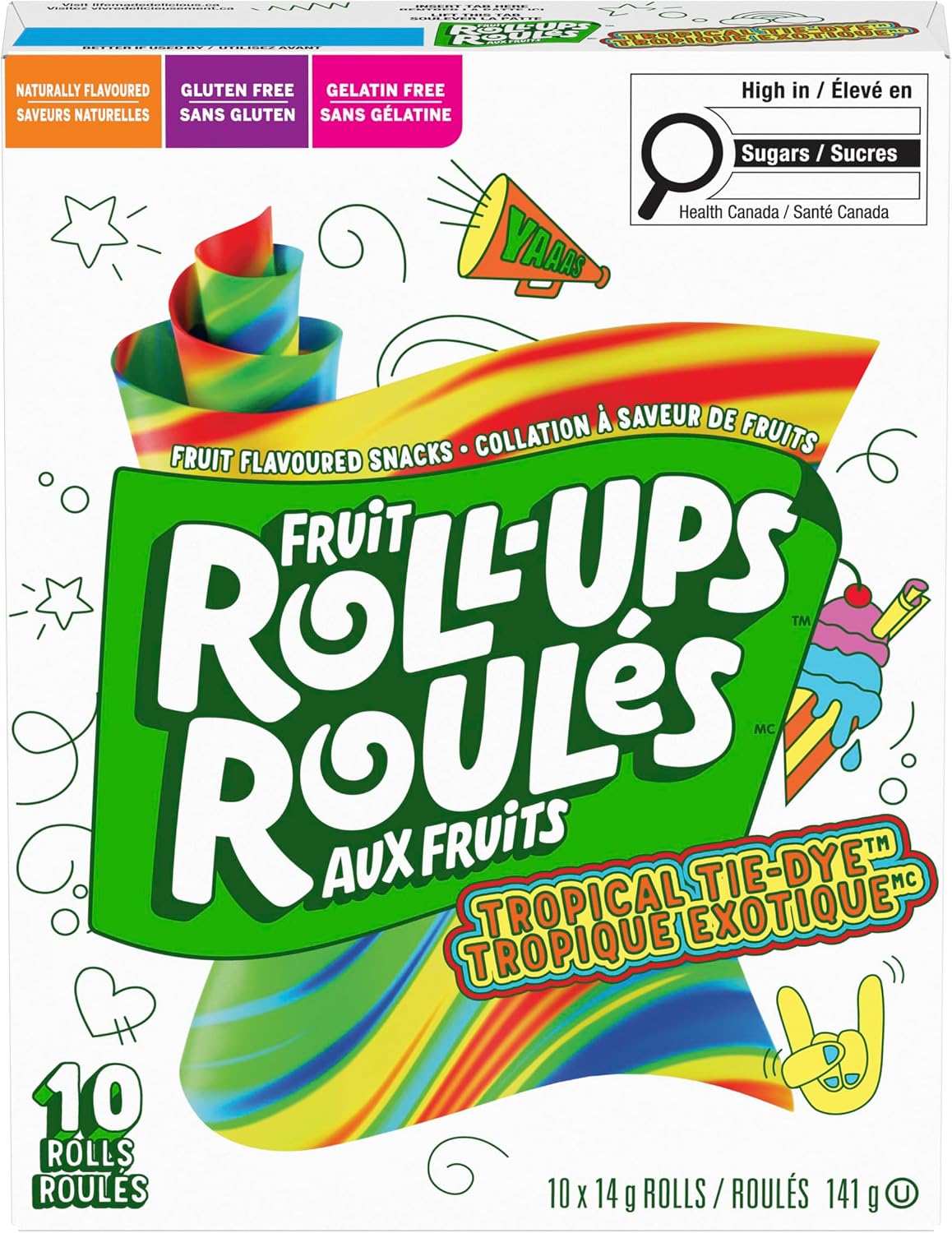 BETTY CROCKER FRUIT ROLLUPS Tropical Tie-Dye Fruit... - Image 6