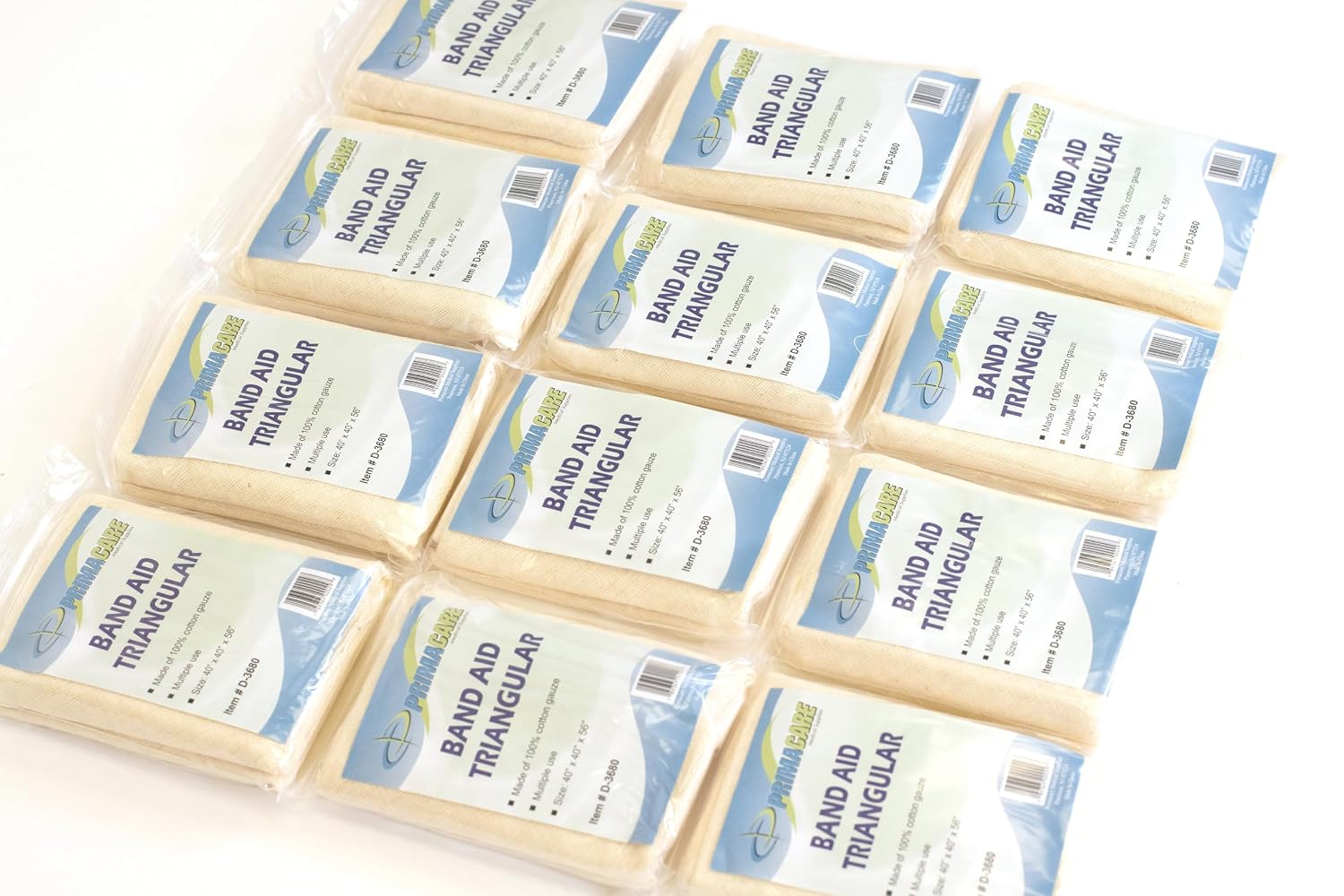 Primacare D-3680 Pack of 12 First Aid Triangular S... - Image 3