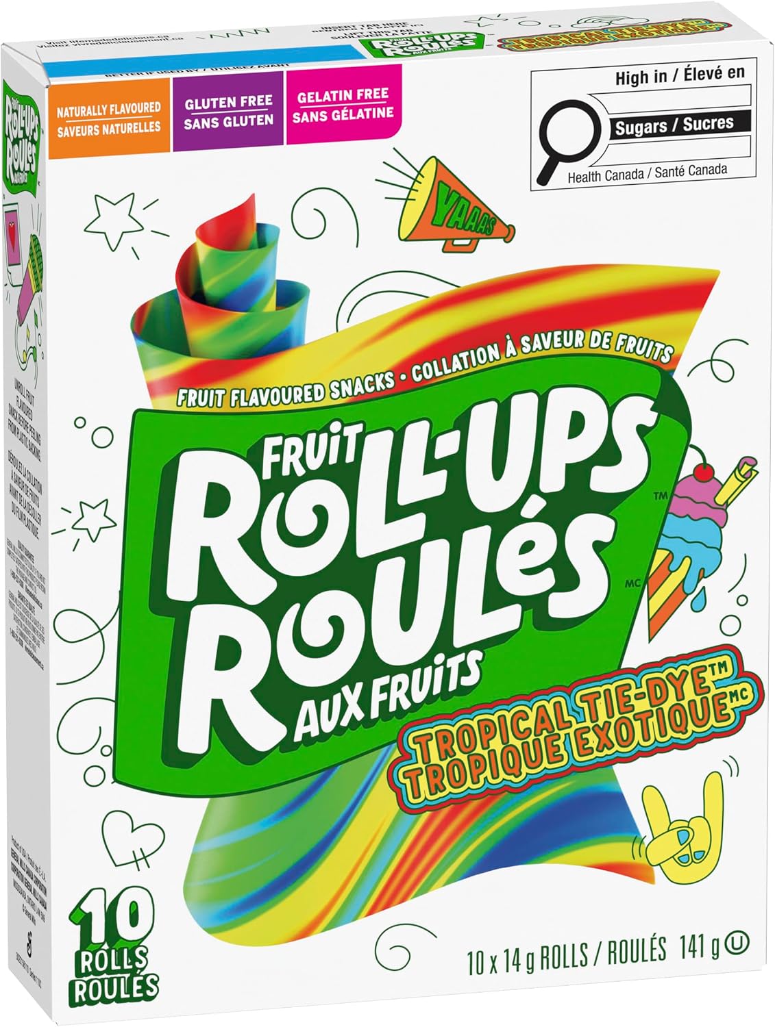 BETTY CROCKER FRUIT ROLLUPS Tropical Tie-Dye Fruit... - Image 5