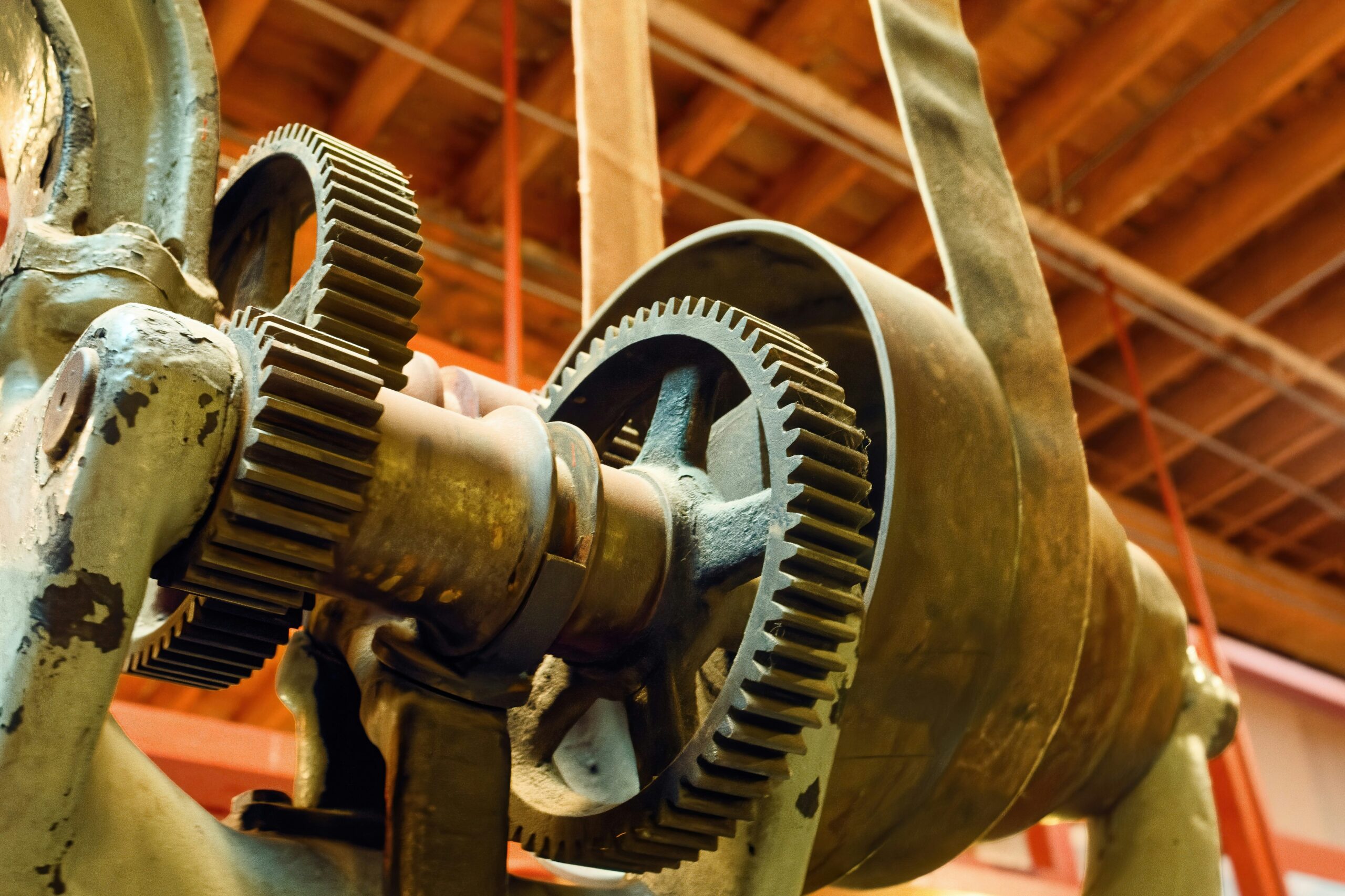 Industrial machinery in a manufacturing workshop