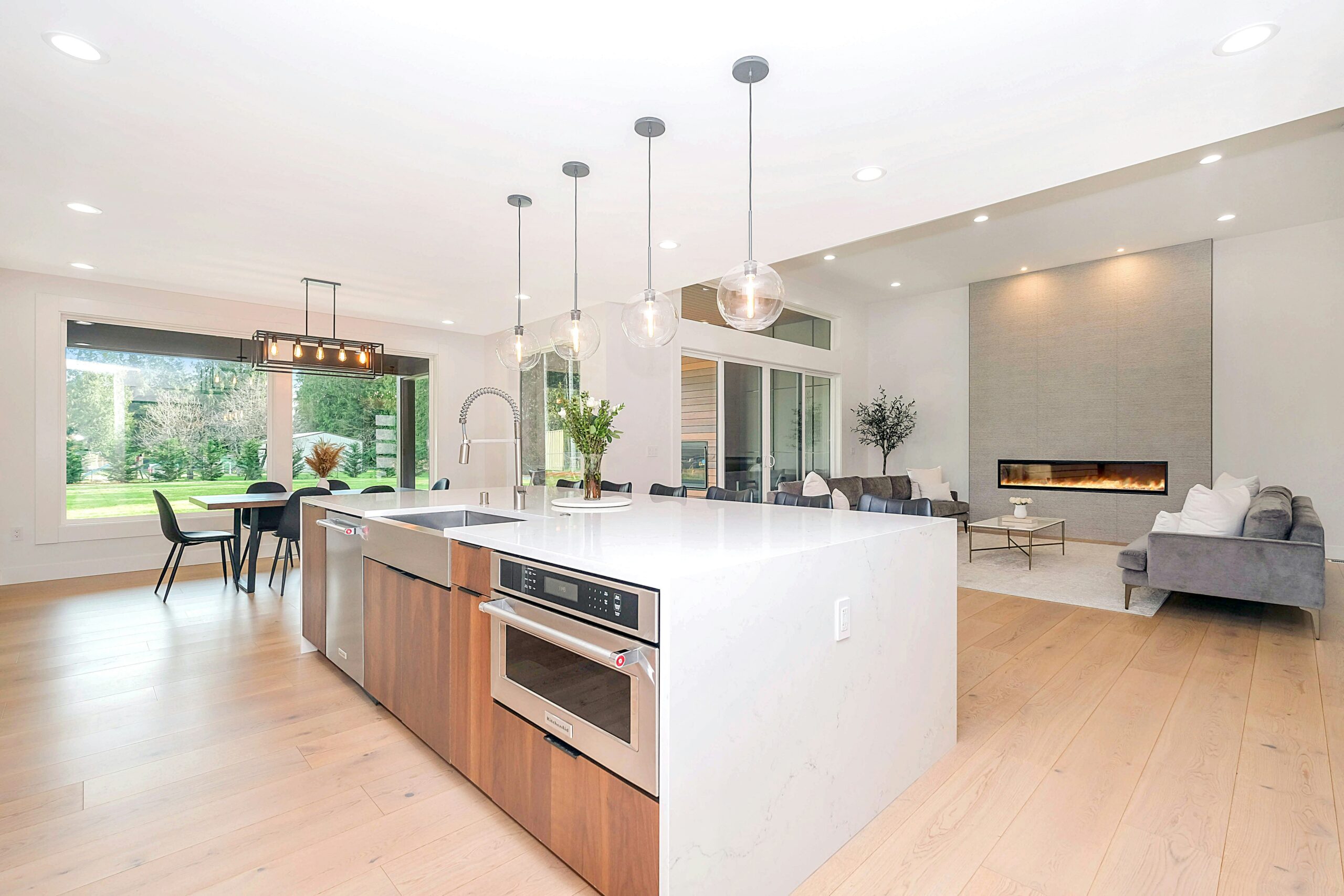 A modern kitchen interior