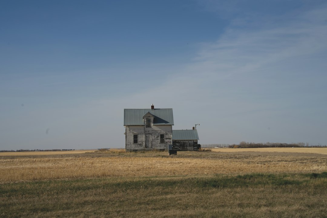 A detached house on the Prairies