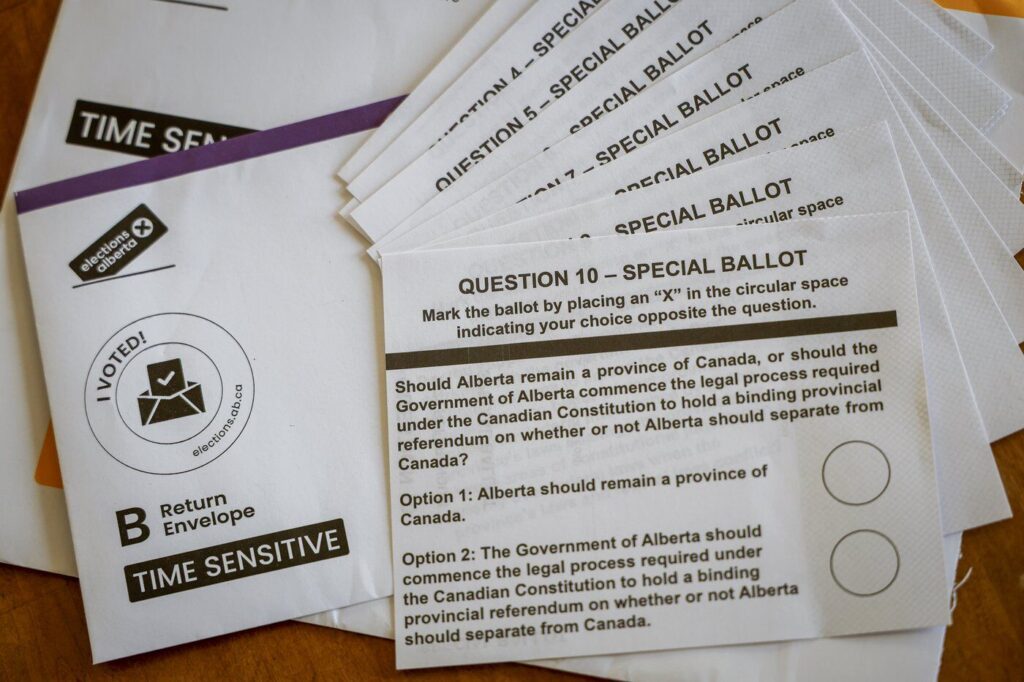 Over 1 million ballots cast in Alberta referendum Over 1 million ballots cast in Alberta referendum